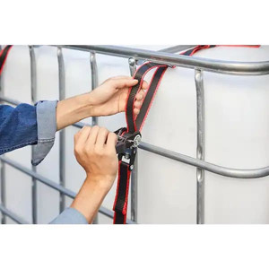 lot 14592 image: Husky 16-ft x 1-14 Ratchet Tie-Downs 4 Pack