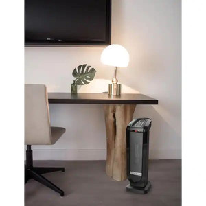lot 14598 image: Lasko Tower 22 in. Electric Ceramic Oscillating Space Heater with Remote