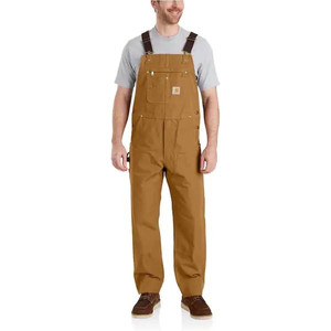 lot 14600 image: Mens Carhartt Duck Bib Overalls 36 x 34