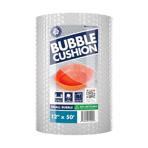 lot 14605 image: 316 in. x 12 in. x 50 ft. Clear Perforated Bubble Cushion Wrap (set of 2)
