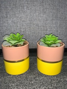lot 14612 image: faux desk decor plant (set of 2)