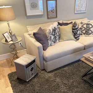 lot 14617 image: Heat Storm 1500-Watt Logan Deluxe Portable Electric Infrared Space Heater in Grey Retail $ 148.99