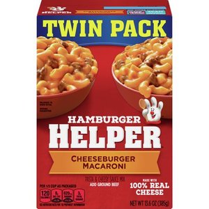 lot 14618 image: Cheeseburger Macaroni Hamburger Helper Twin Pack (set of 3)