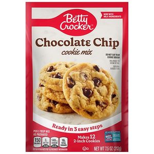lot 14619 image: Betty Crocker Chocolate Chip Snack Size Cookie Mix (pack of 2)