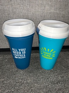 lot 14643 image: Four pack coffee to go cups