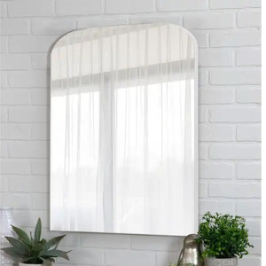 lot 14662 image: 24 in. W x 32 in. H Modern Rectangle Metal Frame Silver Wall Decorative Mirror Retail $117.99