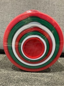 lot 14663 image: Round Plastic Storage Containers 7 Piece Set