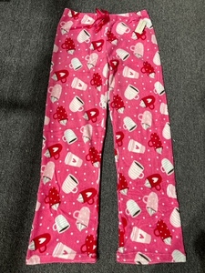 lot 14671 image: Bobbie&nbspBrooks Heart Mugs Fluffy Fleece Lounging Pants Size 8-10
