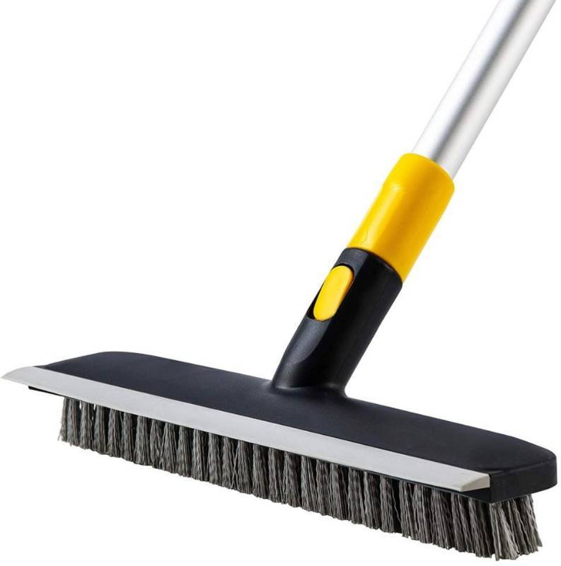 Floor Scrub Brush with Long Handle - 48' Stiff Bristle Shower Deck