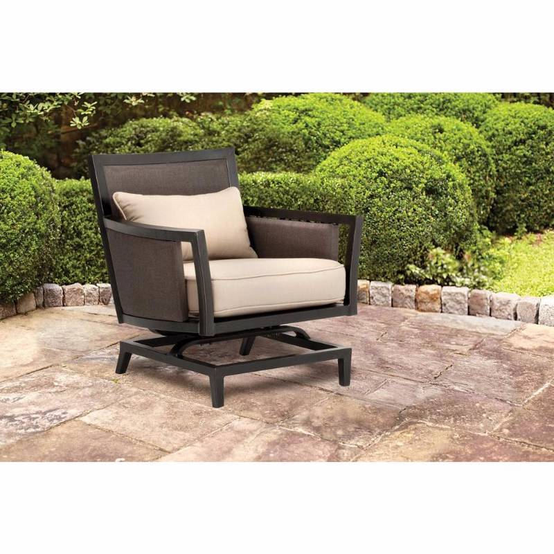 lot 4043 image: Greystone Patio Motion Lounge Chair in Sparrow