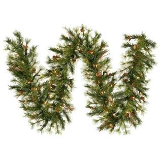 lot 4065 image: Vickerman 9 x 12 Mixed Country Pine Garland with 70 Clear lights