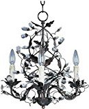 lot 4395 image: Maxim Lighting 2850OI Elegante 3-Light Chandelier, Oil Rubbed Bronze Finish