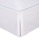 lot 4396 image: Levinsohn Magic Skirt Wraparound Tailored Bedskirt, Twin, White