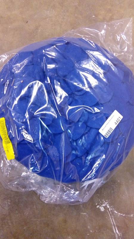 lot 4401 image: Eden Petal Round Decorative pillow, 16 Inch , Indigo