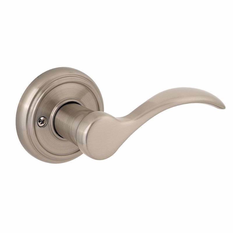 lot 5153 image: Baldwin 351TBL LH RDB 15 Tobin Left-Handed Dummy Lever, Satin Nickel