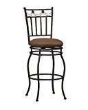 lot 4313 image: Linon Swag Counter Stool 24
