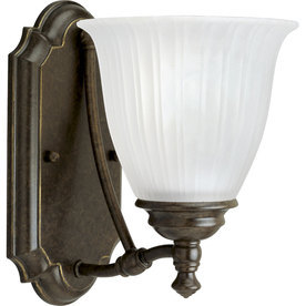 lot 4190 image: 1-light Forged Bronze Bell Vanity Lights Home Bathroom Wall Fixtures Hardwired