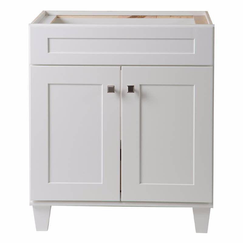 lot 4351 image: Home Decorators Collection Creeley 30 in. Vanity Cabinet in Classic White