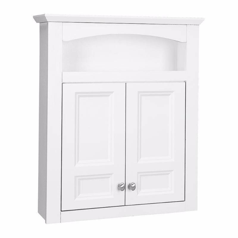 lot 4362 image: Glacier Bay Modular 24.6 In. W X 29 In. H Bath Storage Cabinet In White