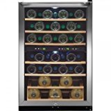 lot 4367 image: Frigidaire 38 Bottle Two-zone Stainless Steel Wine Cooler - FFWC3822QS