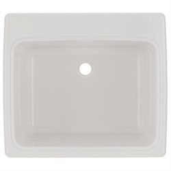 lot 4416 image: 25 in. x 22 in. x 13-916 in. Solid Surface Utility Sink, White