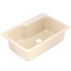 lot 4426 image: Swanstone KS03322SB.122 33-In X 22-In Solid Surface Kitchen Sink 1-Hole, Prairie,