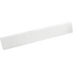 lot 4428 image: Swanstone VT21-3SS-010 Ellipse 22-Inch Side Splash, White Finish