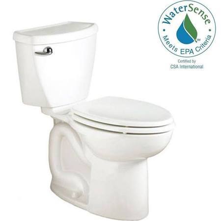 lot 1826 image: American Standard Toilet Cadet Right Height 2-piece High-Efficiency 1.28 GPF Elongated Toilet in White ADA 16-12 H