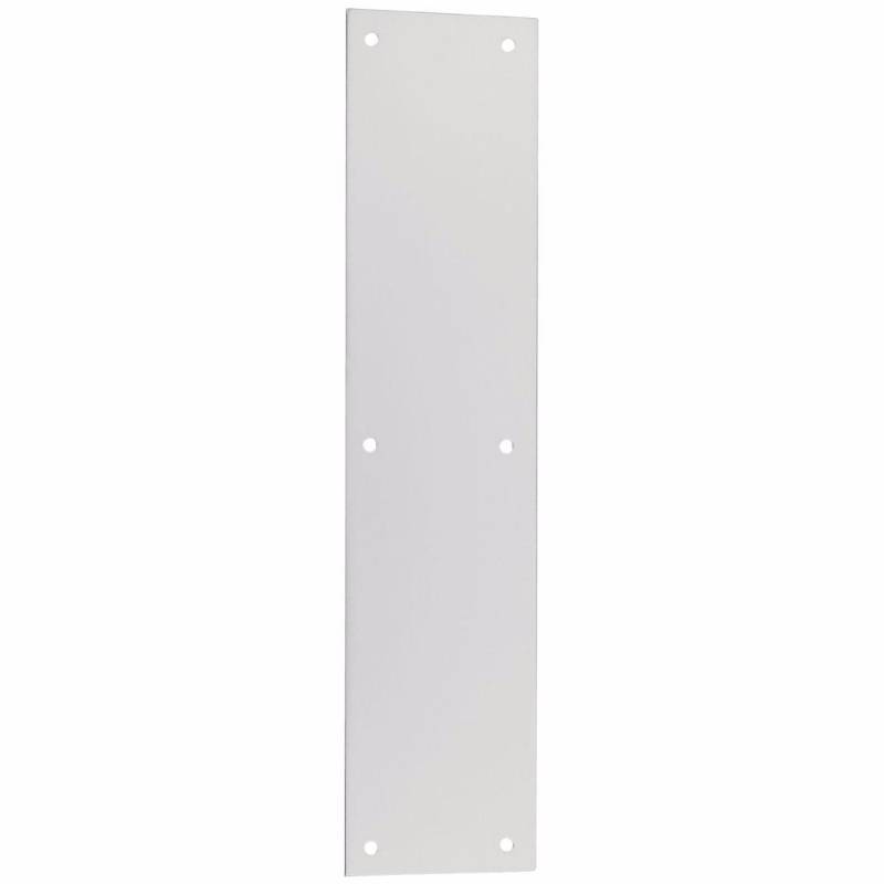 lot 6096 image: National Mfg Co N207-878 Push Plate Aluminum - 3-12 X 15