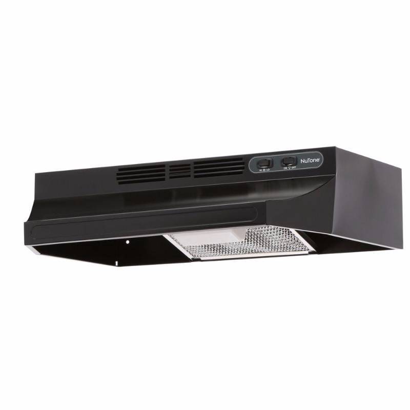 lot 6105 image: NuTone RL6224WH 24 in. Non-Vented Range Hood in black