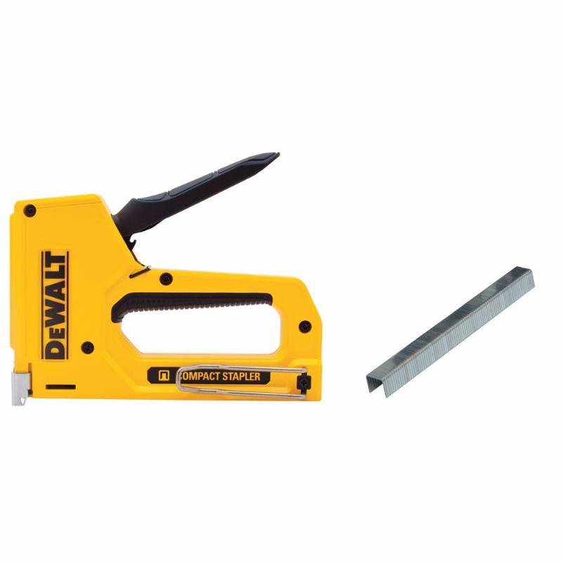 lot 5618 image: Dewalt 4 In. Compact Staple Gun and Staples