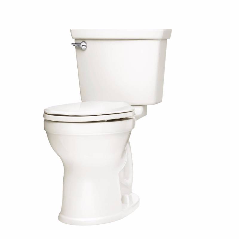 lot 1824 image: American Standard Toilet Champion 4, 2-piece 1.28 GPF Single Flush High Efficiency Round Front Toilet in White ADA 16-12 H