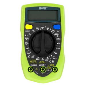 lot 52421 image: Performance Tool W2969 Compact Digital Multimeters Electronic Amp Volt Ohm Voltage Meter Multimeter with Diode and