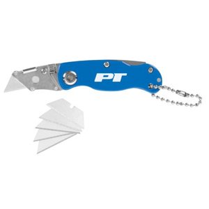 lot 52494 image: Performance Tool 20205 Lockback Compact Utility Knife Blue