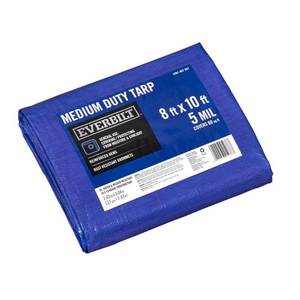 lot 42011 image: HDX 8 ft. x 10 ft. Blue Medium Duty Tarp