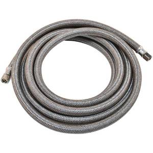 lot 42045 image: Everbilt 12 ft. Braided Ice Maker Connector, Grey