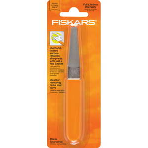 lot 42048 image: Fiskars 6 in Diamond Coated Steel Blade Sharpener 378340-1002