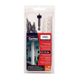lot 42053 image: FastenMaster 176-Pieces 50 LF Collated Cortex for Azek Trim Traditional, Grays