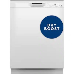 lot 42063 image: GE 24 in. White Front Control Built-In Tall Tub Dishwasher with 60dBA, ENERGY STAR