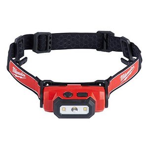 lot 42078 image: Milwaukee 2111-21 475-Lumen LED Rechargeable Hard Hat Headlamp