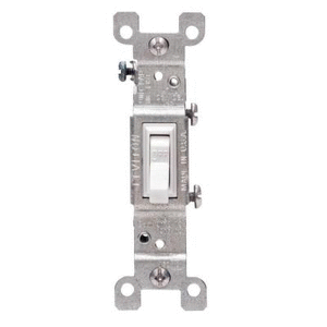 lot 42085 image: Leviton Grnd Togl Switch Mlt Wht