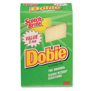 lot 42091 image: 2-3Packs Scotch-Brite Dobie All Purpose Cleaning Pad - 3pk