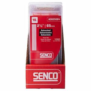 lot 42107 image: Senco 2-12 in. x 15-Gauge 34 Degree Galvanized Finish Nails