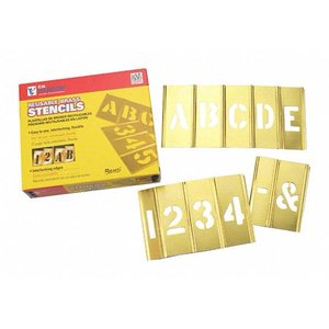 lot 42159 image: C.H. Hanson Stencil Brass 4-12in 10072