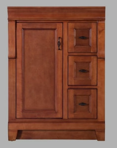 lot 42202 image: Naples 24 in. W x 21.63 in. D Bath Vanity Cabinet Only in Warm Cinnamon