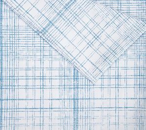lot 3144 image: Retail - $87.00 Northern Nights 400TC 100% Cotton Logan Plaid Print Sheet Set (Queen Size)