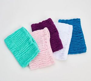 lot 3159 image: Retail - $30.00 Solid Color 100% Cotton Turbie Hair Bands (5 COUNT)