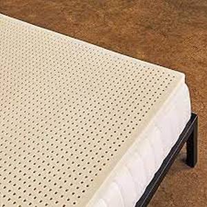lot 3041 image: Pure Green Natural Latex Mattress Topper w Cover (Cali King Size)