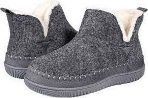 lot 3122 image: Zizor Grey Slippers (Size 8)