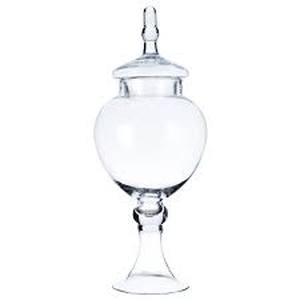 lot 3123 image: Diamond Star Corp Glass Candy Bowl